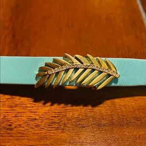 KEEP Collective Gold & Rhinestone Leaf Charm